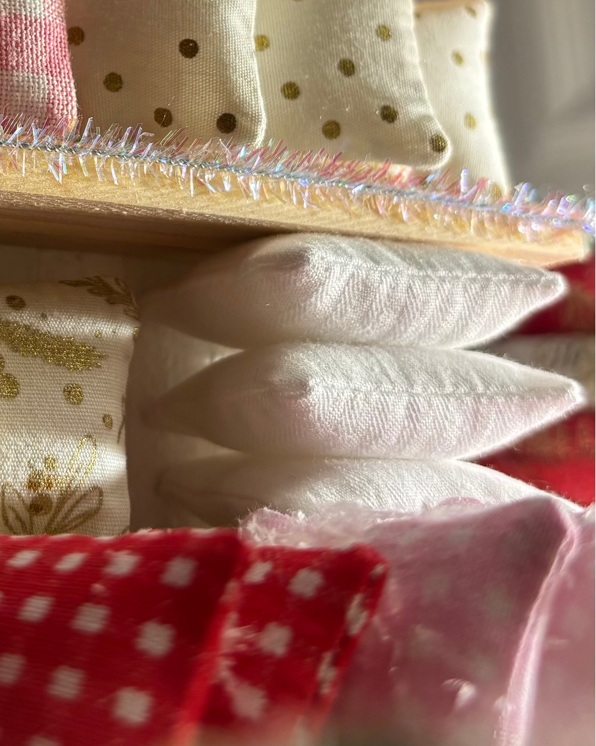 Miniature Pillow | WHITE STRIPES |